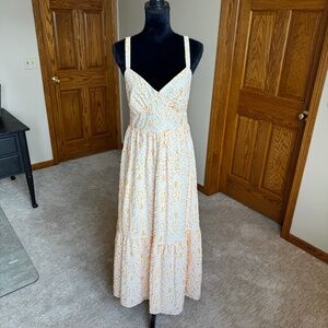 LOFT Open Back Maxi Dress